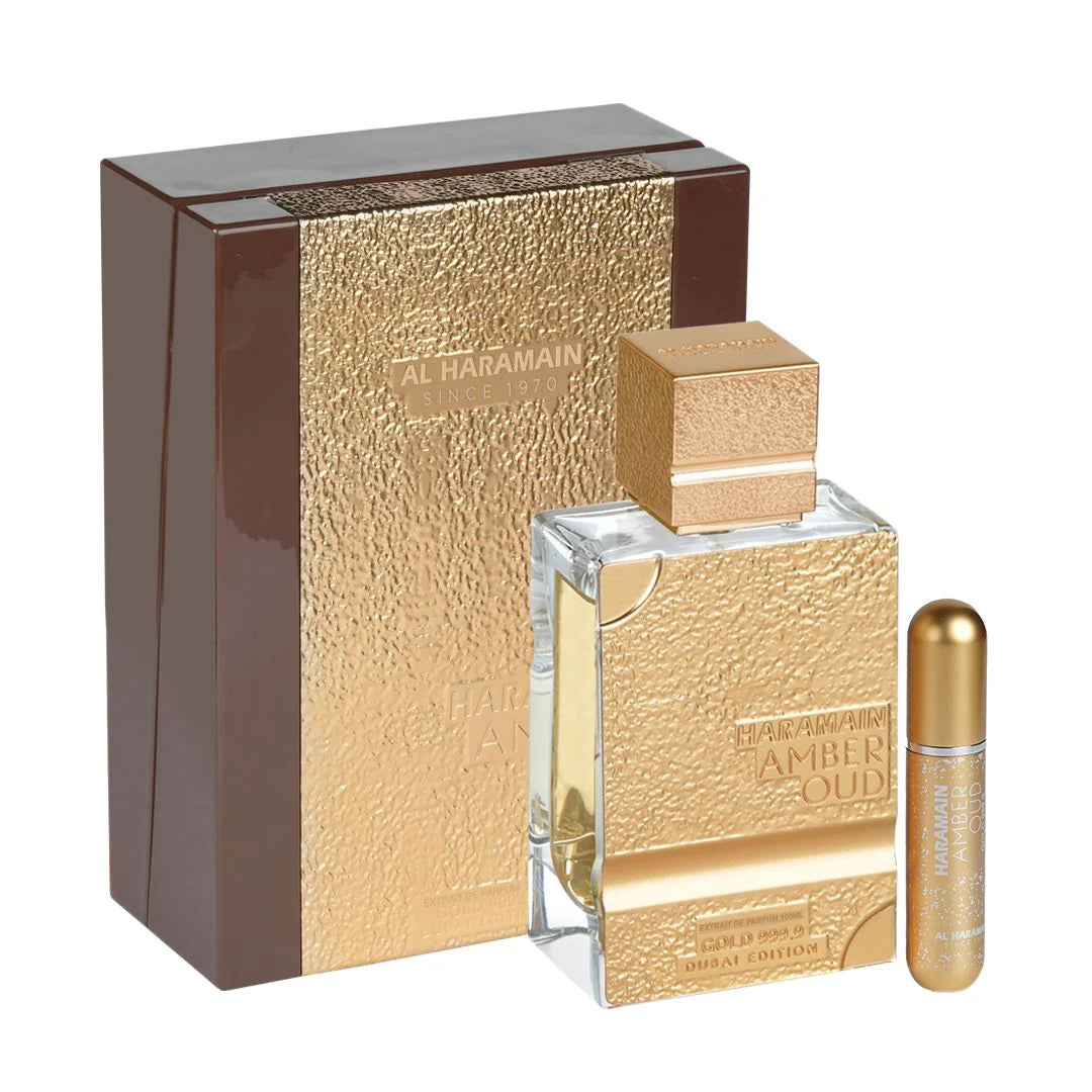 AL HARAMAIN AMBER OUD GOLD 999.9 100ML EDP + ATOMIZER
