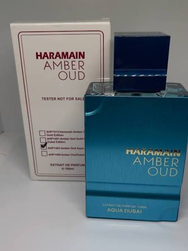 AL HARAMAIN AMBER OUD AQUA DUBAI 100ML EXTRAIT DE PARFUM TESTER