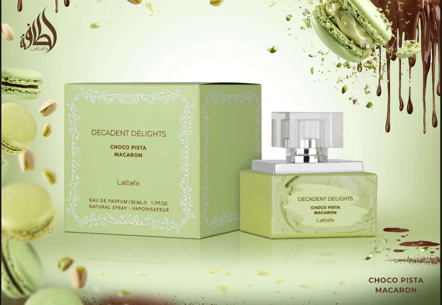 LATTAFA DECADENT DELIGHTS MACARON CHOCO PISTA 50ML