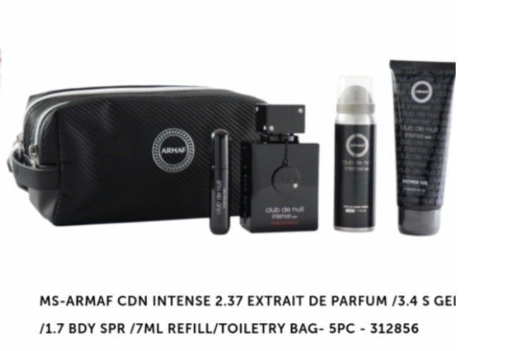 Set Club de Nuit Intense Extracto de perfume + refill 7ml + Gel +B/S + Bolsa